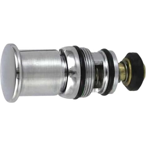 Vanne de commutateur de douche en cuivre plaqué chrome, inverseur d'eau à traction pour baignoire triple, vanne de commutateur de douche à ressort (C0011) (1/5)