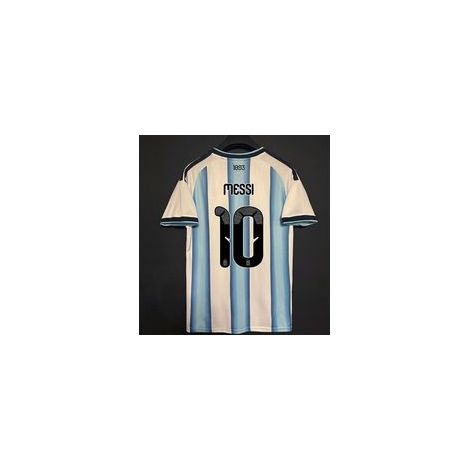 Maillot Argentine n° 10 Coupe du Monde (Extérieur/Domicile) — Taille adulte — Équipement de football — Tenue d'entraînement (M) — Vêtements pour supporters de la Coupe du Monde (1/2)