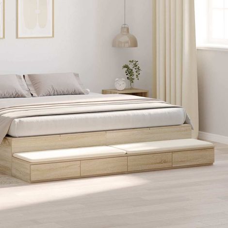 Bettschubladen Sonoma-Eiche 200 x 36,5 x 16,5 cm Holzwerkstoff