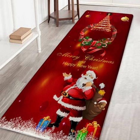 Tapis antidérapant Grand Chic Motif Géométrique Paillasson Porte Revêtement d'Escalier Salon Chambre Couloir Cuisine Déco Nouveau Domicile, Lettre Maison 2x6ft (1/5)