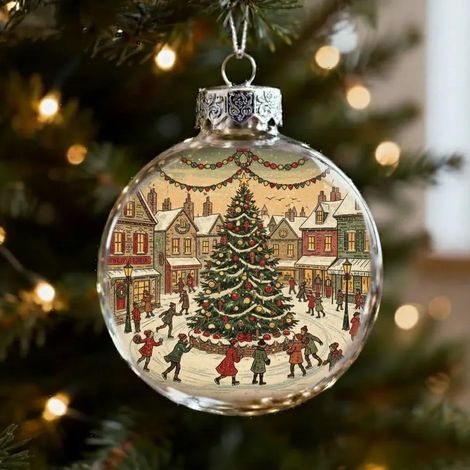 Décorations de Noël vintage en ampoules - Boules de Noël rétro (Type D) - Tendance commerce extérieur
