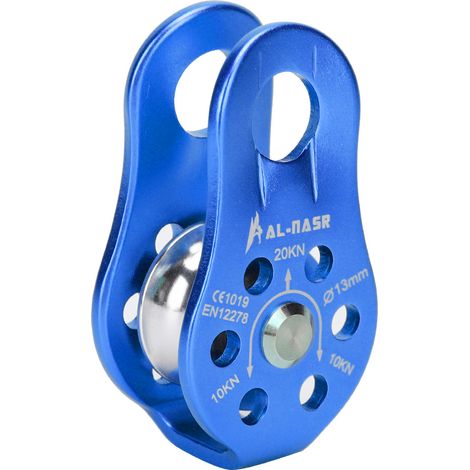 20KN/4400lb Chariot latéral Fixe à Micro poulie pour l'escalade, Le Levage de Sauvetage et l'entretien de l'attelage (1/5)