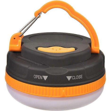 Attrezzatura da campeggio, lanterna da campeggio portatile super luminosa, luce notturna a LED da 3W con 5 modalità, lampada di emergenza per esterni, luce bianca calda, piccola e portatile. (1/4)
