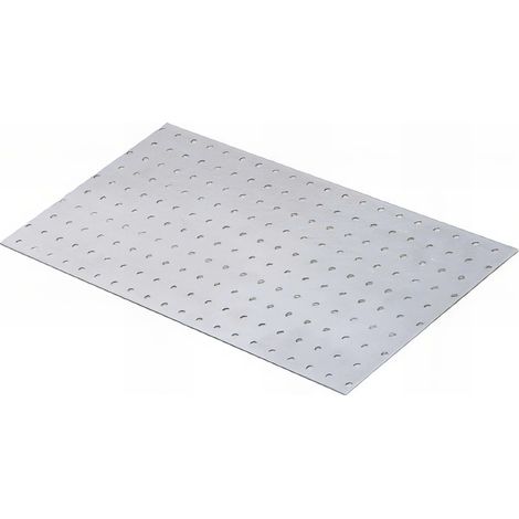 Plaque perforée galvanisée - 200 x 400 x 2,0 mm (1/2)