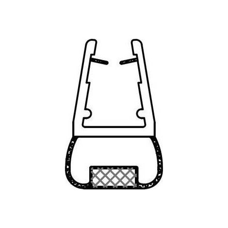 PROFILO MAGNETICO IN PVC PER CRISTALLI BOX DOCCIA 411 2MT
