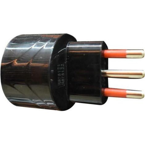Equipo eléctrico rosi adaptador schuko 2p+e negro - rs7700n