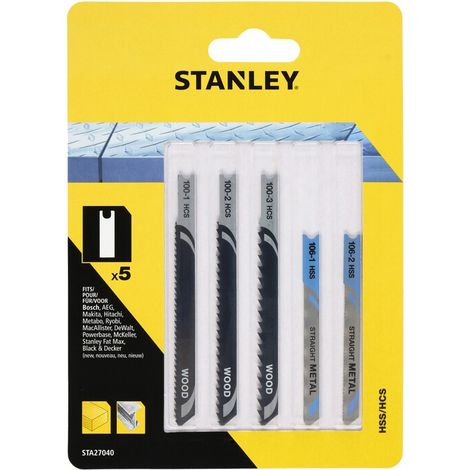 STANLEY STA27040 5 LAME LEGNO METALLO ATT U