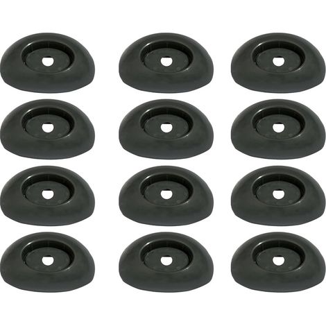 Capuchons de pieds de piscine de forme ronde pour poteaux verticaux creusés Installation sûre sans outil Utilisation extérieure Équipement de natation Base de stabilisation (1/5)