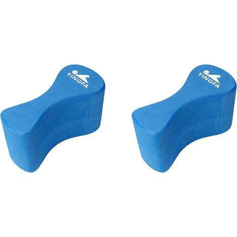 2X Flotteur de Jambe D'Entraînement de Natation pour Adultes et Jeunes, Coups de Piscine et Force du Haut du Corps, EVA et sans, Bleu (1/3)