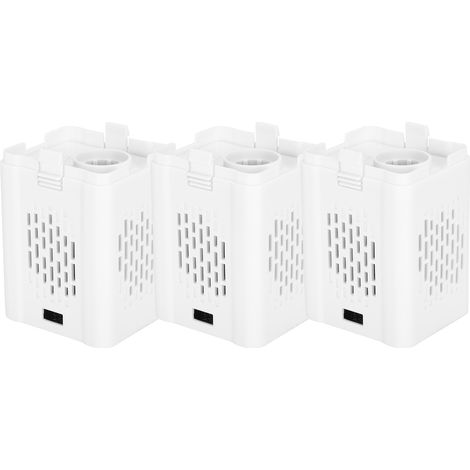 Lot de 3 filtres N60 pour aquarium, avec cartouche filtrante en coton, taille M, en plastique. (1/5)