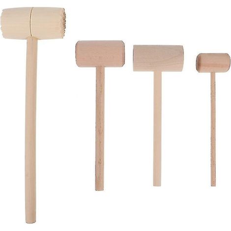 4-teiliges Holzhammer-Set
