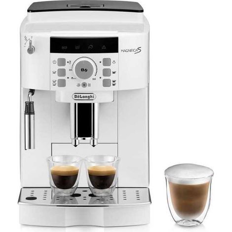 Espresso avec broyeur a grains - DELONGHI - Magnifica S ECAM22.110.W - 1,8 L - 250 g - 15 bar - 1450 W - Silver et noir