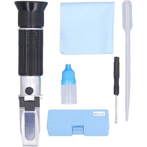 Brix Refractometer Meter Gauge Dual Scale Handheld Measuring Tool for Sugar Brewing
