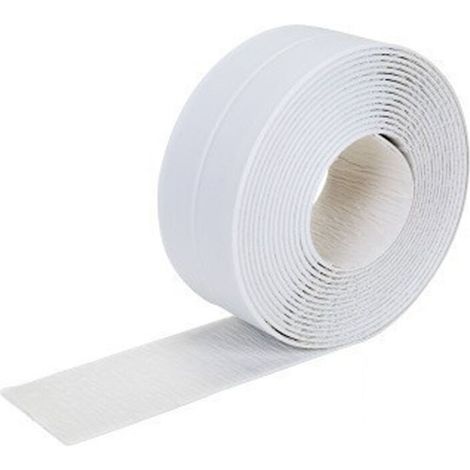 Waterproof Caulk Strip, Self Adhesive Anti-Mold Sealing Strip for Kitchen, Bathroom, Tub, Shower, Floor, Wall, Edge Protector 3.2m x 2.2cm (White)