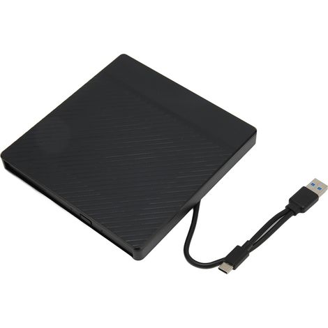 Lecteur DVD Externe Portable USB 3.0 Type-C, Boîtier Ultra Mince 9.5mm, Gravure CD, Vitesse Transfert 5Gbps (1/5)