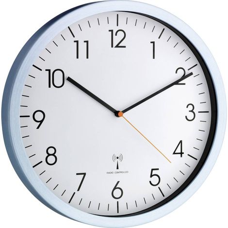 TFA Dostmann 60.3517.55 Radiocontrollato Orologio da parete 30.5 cm x 45 mm Alluminio (opaco) (1/4)