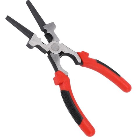 Pince de Soudage Multifonctionnelle en Acier à Haute Teneur , Poignée Ergonomique Antidérapante pour Marteau à Scories de Soudage Professionnel (1/5)
