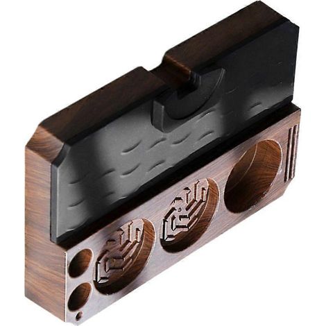 Porte-tamper à café en ABS, base antidérapante, utilisation facile à la maison, texture antidérapante, support de tamper robuste. (1/4)