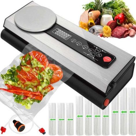 Fileuse Machine sous vide avec balance + 5 rouleaux film sous vide (1/5)