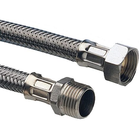 Flessibile acciaio inox maschio femmina 1/2 pollice lunghezza cm 100 (1/2)