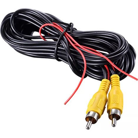 Caméra de recul filaire RCA 33ft, câble d'extension vidéo pour caméra de stationnement, cordon de raccordement arrière, compatible avec systèmes de surveillance, 10 mètres, noir (1/4)