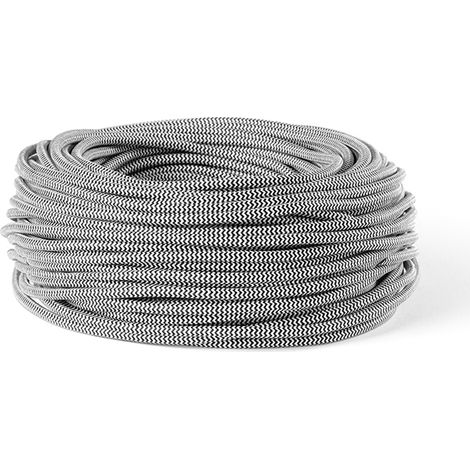 Cavo Elettrico 10M Bianco E Nero