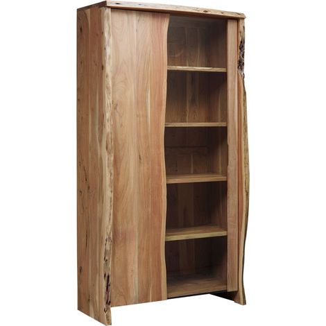 Vitrine Akazie 105x45x204 natur lackiert PURE ACACIA 711