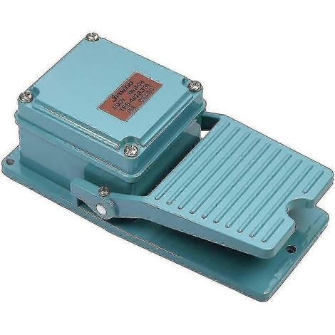 Interrupteur à pédale robuste SPDT sans contact 15 A 250 V en aluminium, interrupteur momentané électrique, TFS-402 bleu (1/5)