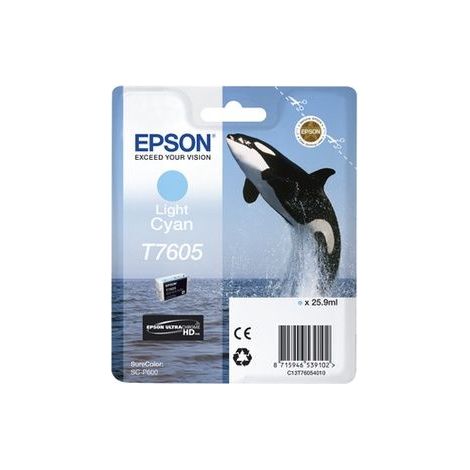 Epson Cartouche Orque T7605 Cyan clair (1/5)
