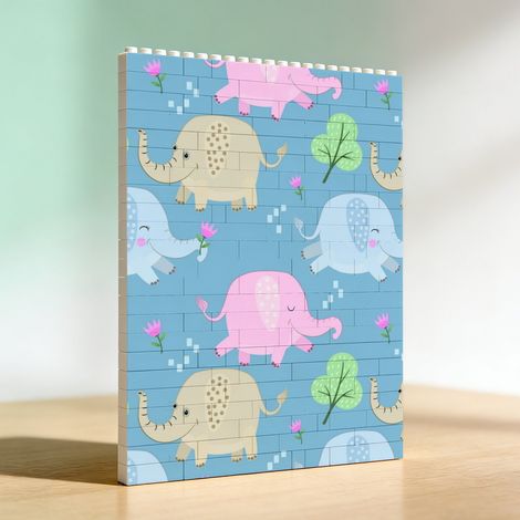 Cadre cadeau d’anniversaire en blocs de construction, cadeau d’anniversaire (1/5)