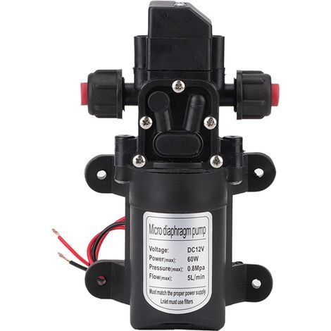 12V Gleichstrom-Hochdruck-Wasserpumpe (116 Psi), selbstansaugend, für Wohnwagen, Camping, Boote (1/5)