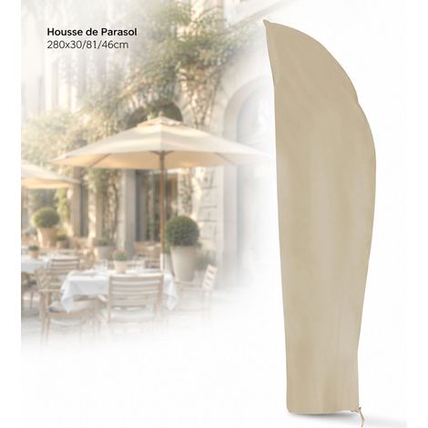 Telo di copertura per ombrellone Toivize 280x30/81/46cm - Impermeabile - Resistente ai raggi UV - Tessuto Oxford 190T - Beige - Protezione per il giardino (1/4)