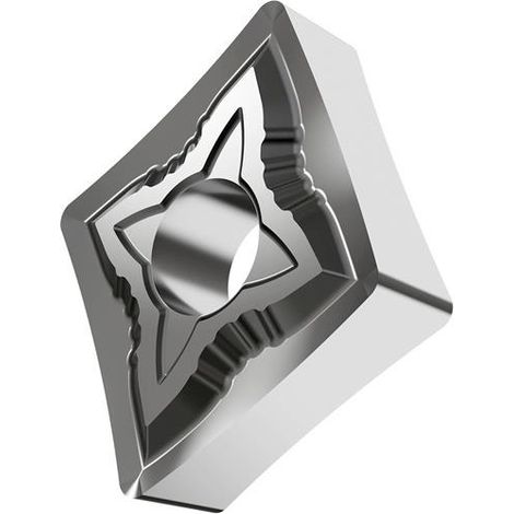 Drehwendeschneidplatte ISO CNMG 120408E-SF:H07 Bohrungs-D. 5,16mm Farbe Silber (1/2)