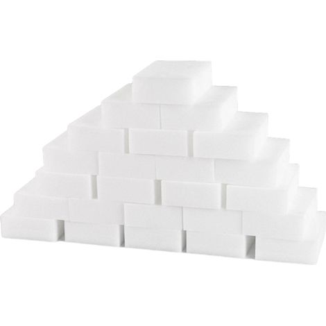 Éponge En Mélamine - 10x7 Cm - Pour Cuisine Et Salle De Bain - Lot De 50 Pièces