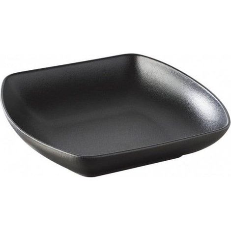 Revol Schwarze tiefe Platte 20,4 cm aus Porzellan