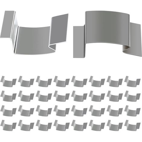 APEX Lot de 50 pinces à vitre pour serre de jardin. Pinces en acier inoxydable. Un accessoire indispensable. (1/5)