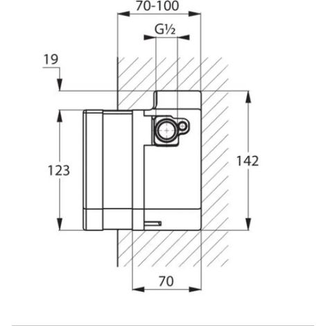 Kludi - Corps encastré électronique 38001 (1/2)