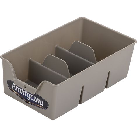 ORGANIZER IN PLASTICA 22X13.5X7.5CM GRIGIO CHIARO -BEN