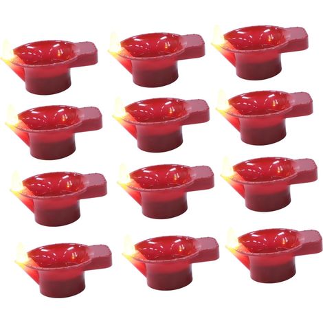 Lot de 12 Bougies Chauffe-plat Flottantes à Led pour (1/5)