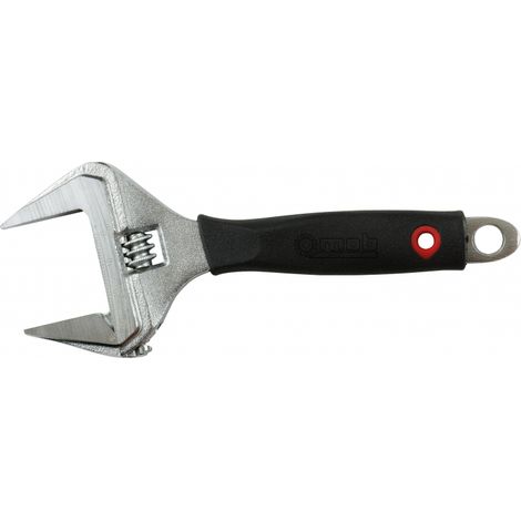 Mob Outillage – Clé à molette extra-large 8'' – Ouverture 60% plus grande – Pour écrous et boulons de grandes dimensions – Compacte et légère