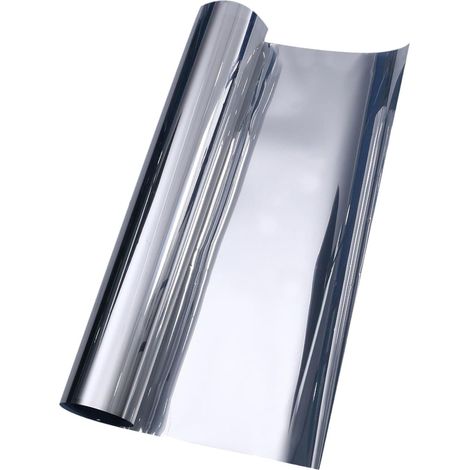 Film Fenêtre Thermique Argenté en Plastique Protection Anti-UV et Confidentialité pour Fenêtres en Verre, pour Bureau et Pièce (1/5)