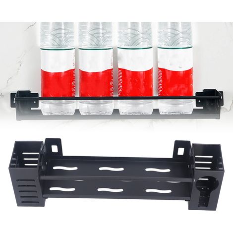 Porte-baguettes sans perçage, étagère à épices murale amovible, porte-brosse à dents pour siphon de salle de bain, taille standard 20 cm + porte-baguettes + porte-cuillère (1/5)