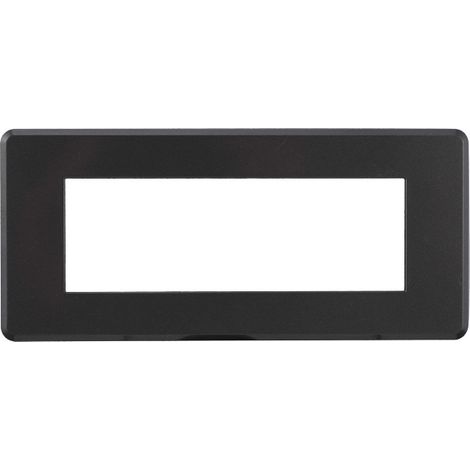 ETTROIT AN87607 Slim Thin Plate 6P Moon Series, dunkle Stahlfarbe, kompatibel mit Bticino Axolute Air