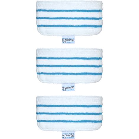 Lot de 3 lingettes de rechange pour balai vapeur Black + Decker FSM1610/FSM1630 - Accessoires de nettoyage lavables