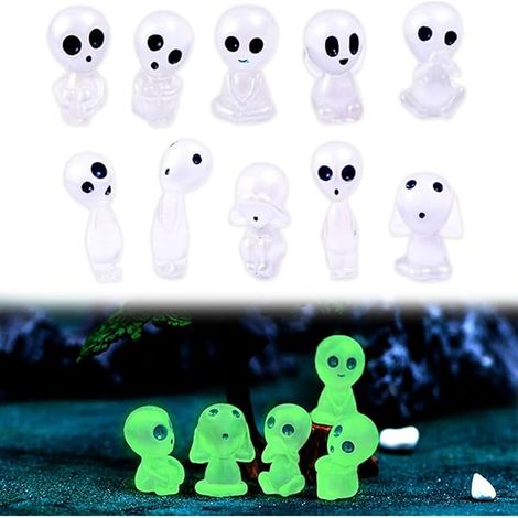 30 pièces de figurines en résine Alien, Glow in the Dark Ornaments, Glow in the Dark figurines Alien, Aliens, Ornaments