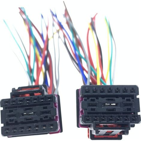 Compatible avec les connecteurs du contrôleur, du module de phares et du faisceau de câbles de l'ordinateur de bord des Audi A4L, A5 et Q5 -- JB2117-17P