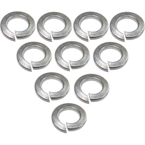 Pack of 10 Spring Washers - M8 - A2 Stainless Steel - DIN127 - DIY (1/3)