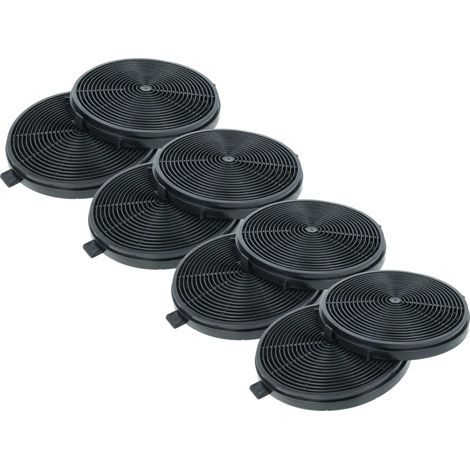 vhbw 8x Aktivkohlefilter kompatibel mit PKM 9004W, 9090-2H, 50762, 50763, 6004W, 50448, 50466, 50430, 50446 Dunstabzugshaube - 11,8 cm