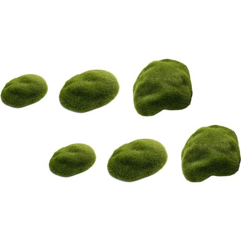 6 Stück Teiliges Künstliche Moossteine für Gartenrasen