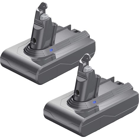 2Pack 21.6v 6400mAh Batterie pour Dyson V6 DC58 DC62 DC59 DC61 DC72 DC74 Animal SV03 SV04 SV05 SV06 SV07 SV09 Aspirateur à Main (1/5)
